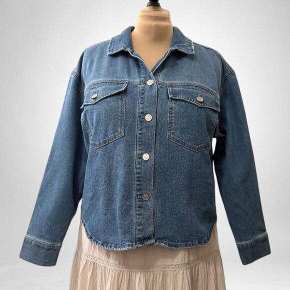 Edited by Remi Bader Women's Denim Top, NEW WITH TAGS! Size Large - Picture 1 of 7